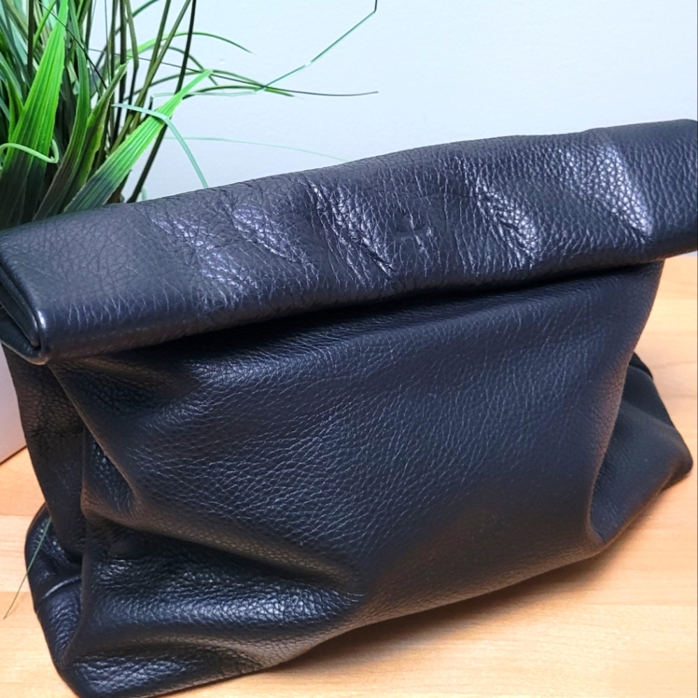 MARIE TURNOR | Black Lunch Bag Clutch